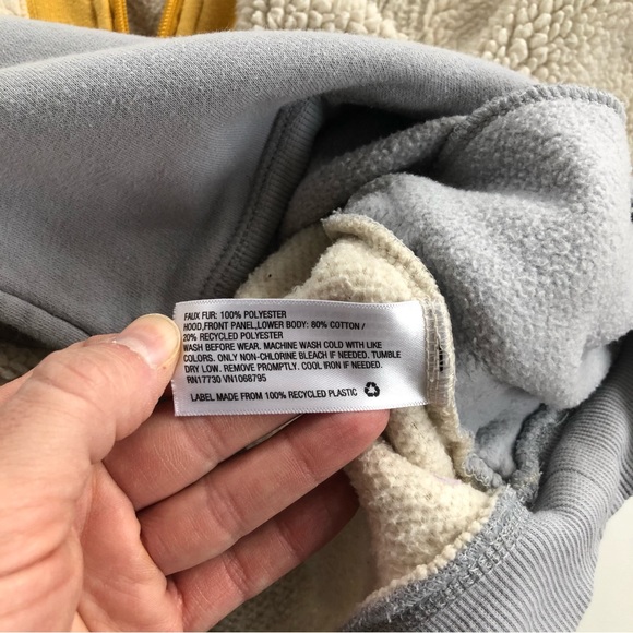 Cat & Jack Colorblock Fleece and Sherpa 1-4 Zip Size Toddler Boys 3T - Picture 9 of 9